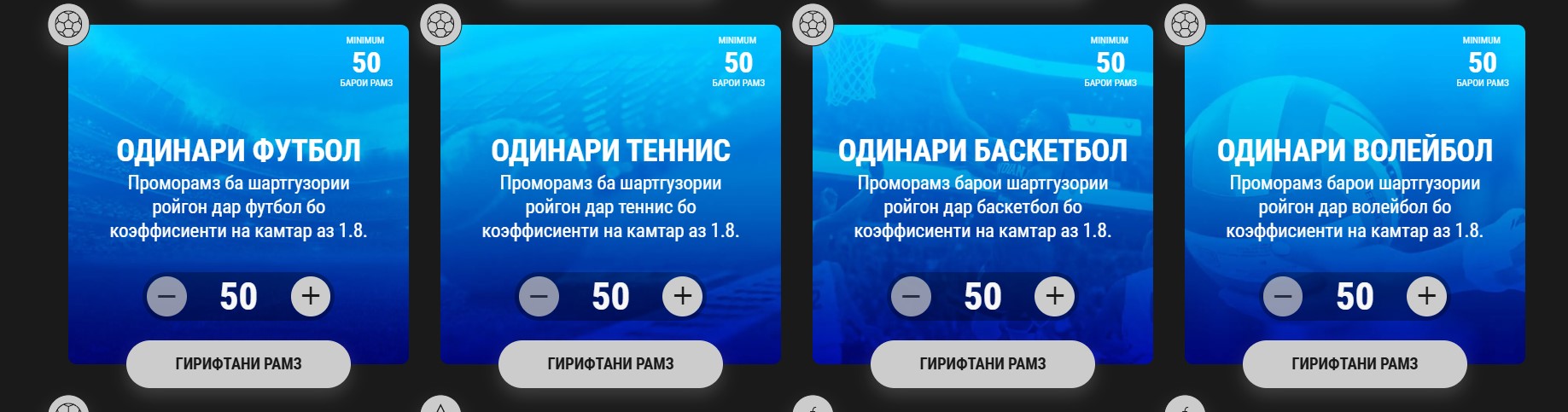 Рамзҳои таблиғотӣ барои онлайн казино Melbet